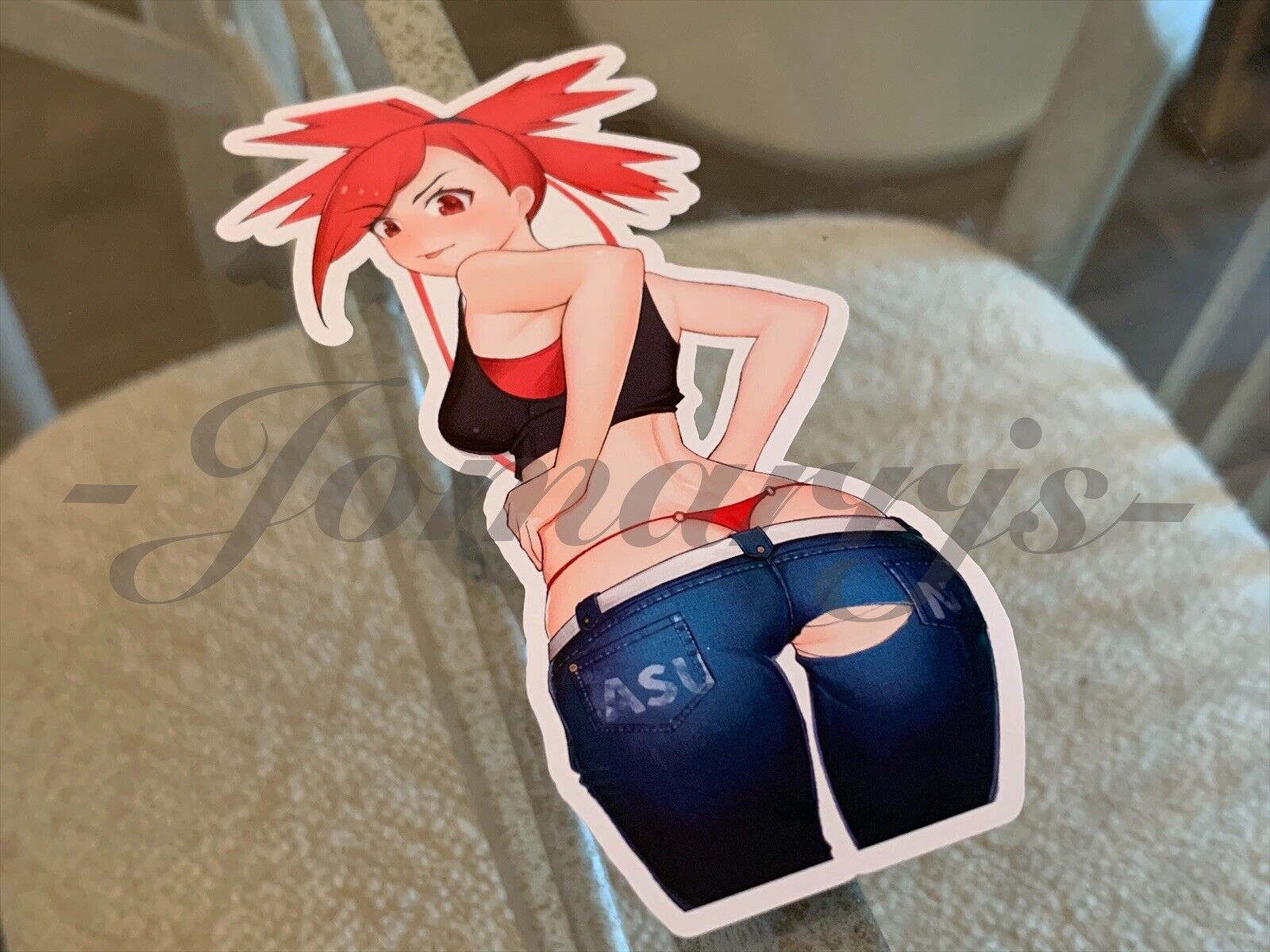 Pokemon Anime Misty Kasumi May Haruka & Dawn Hikari Sticker Decal bikini  sun fun