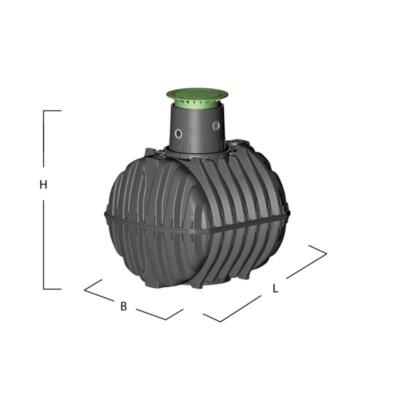 GRAF Carat-Paket Garten-Jet 3750 L PKW-befahrbar Regenwassertank Wassertank