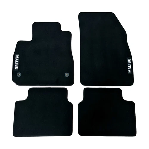 For Chevrolet Malibu Velour Car Mats Waterproof Black Carpet Auto Liners Pads - Imagen 1 de 8