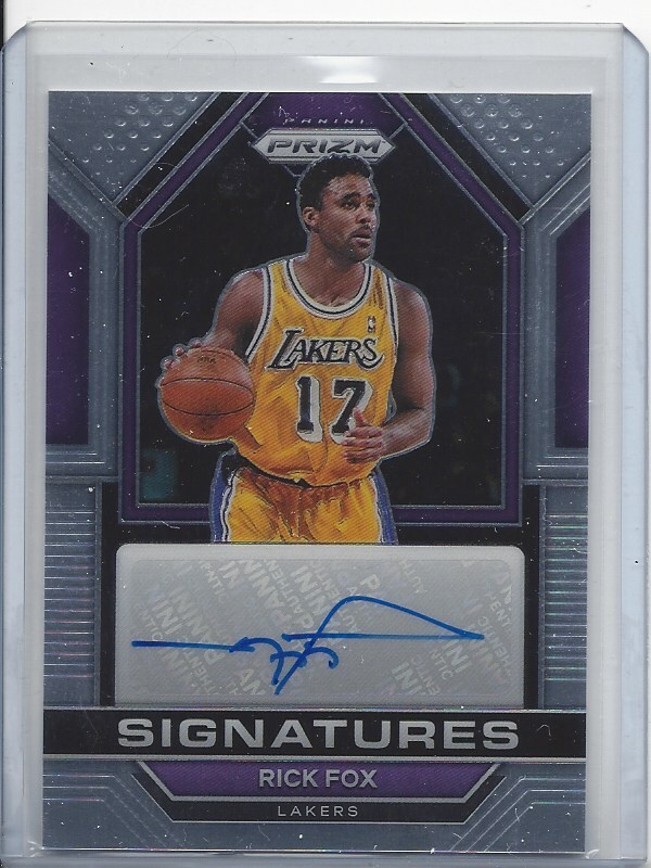 RICK FOX 2022-23 PANINI PRIZM SIGNATURES LAKERS AUTO | eBay