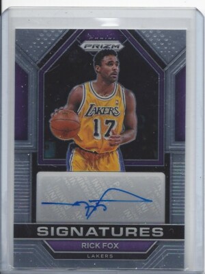 RICK FOX 2022-23 PANINI PRIZM SIGNATURES LAKERS AUTO | eBay