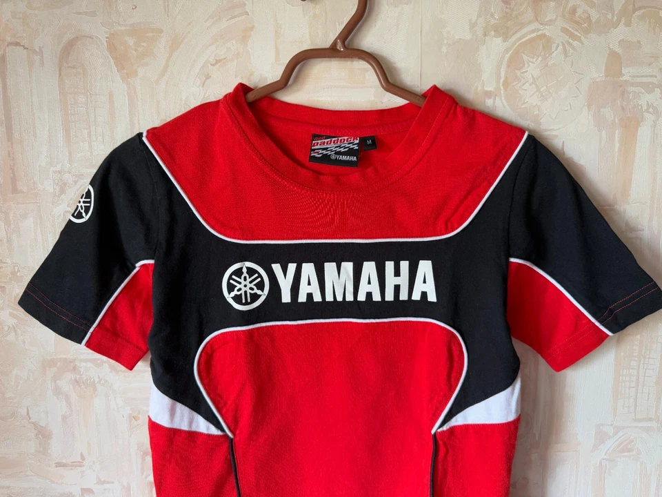 Camiseta De Colección Yamaha Racing Motocross Logo Grande Roja Mujer Talla M Foto 2 de 4