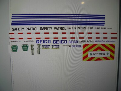 Pennsylvania Turnpike PA  Safety Service Vehicle Decals 1:24