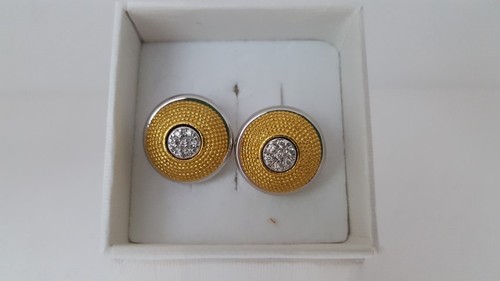 Orecchini Byblos Temptation Giallo Bottone Steel Earrings Jewels - 第 1/1 張圖片
