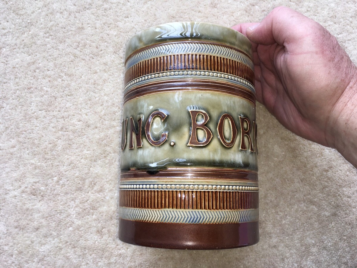 RARE C1910 VINTAGE ROYAL DOULTON POTTERY”UNC.BORIC”CHINA CHEMISTS 