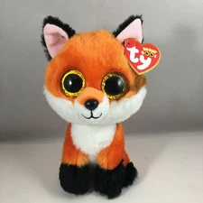 NEW 2021 TY Beanie Boos MEADOW the Fox (Glitter Eyes) (Regular Size 6 inch) MWMT