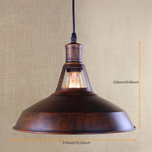 Hot Rustic Industrial Pendant Lamp Antique Copper Finished Ceiling Light Fixture - Picture 3 of 5