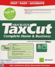 TaxCut 2004 Home  Business PC CD redo previous federal tax taxes income returns