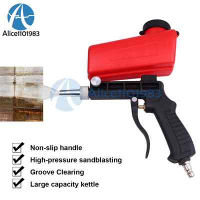 #ad #ad 1 4Inch Air Sandblasting Gun Hand Held Sand Portable Blaster Shot Media Blasting $20.20