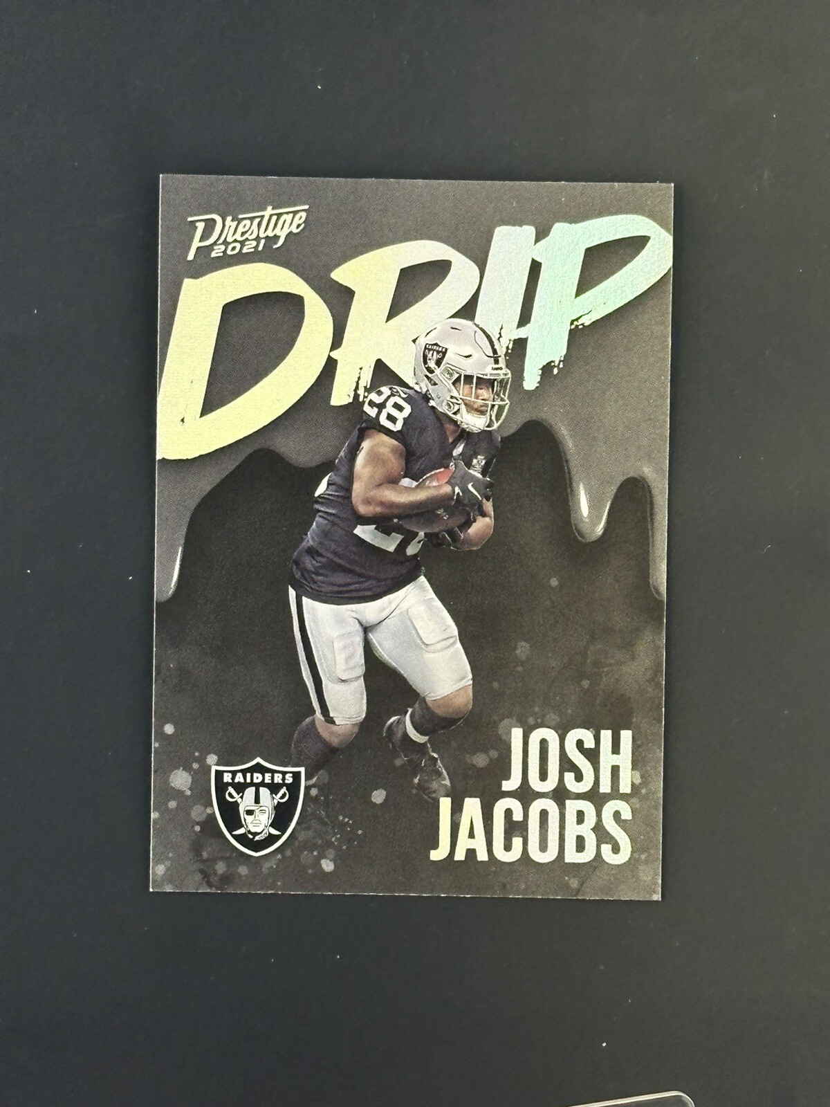 2021 PRESTIGE JOSH JACOBS DRIP CASE HIT INSERT SSP
