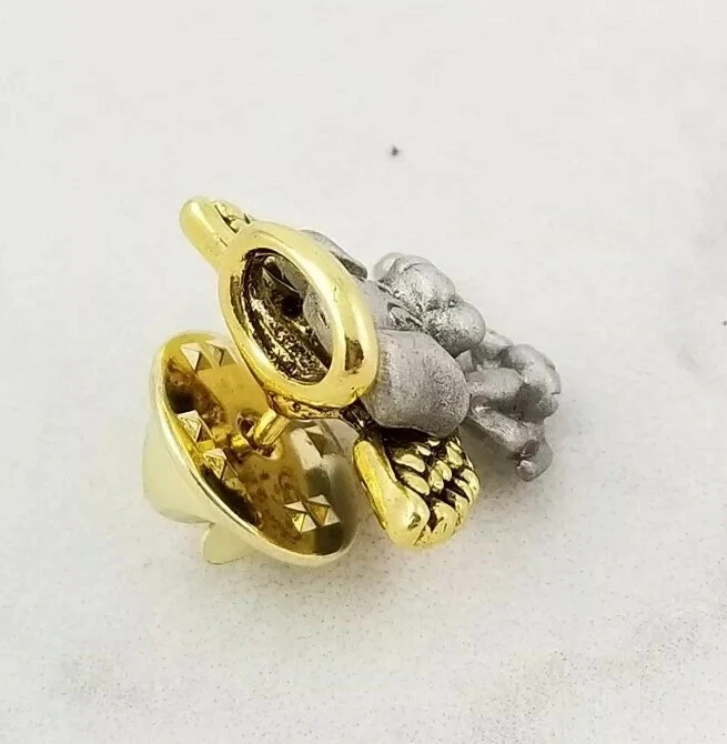 Dog Puppy Angel Tie Tac Lapel 3/4" wide Pin - Image 3 of 4