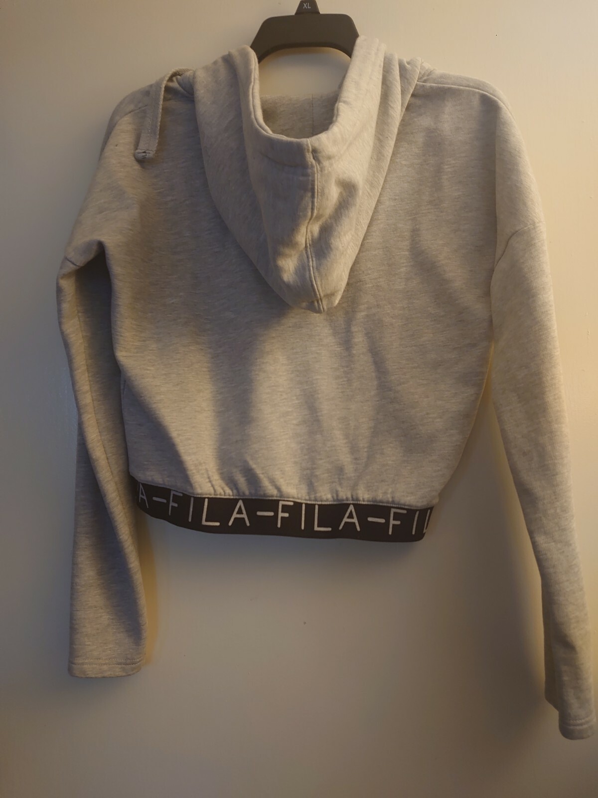 Felpa con cappuccio pullover Fila donna grigia taglia X SMALL usata