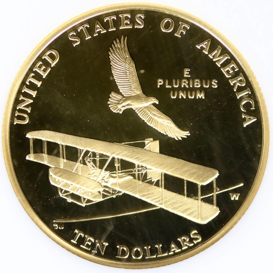 2003-W Proof First Flight $10 Gold Commemorative NGC PF69UCAM - Image 4 of 4