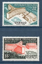 TIMBRE N° 1177-1178 NEUF XX SANS CHARNIERES - INAUGURATION DU PALAIS DE L'UNESCO