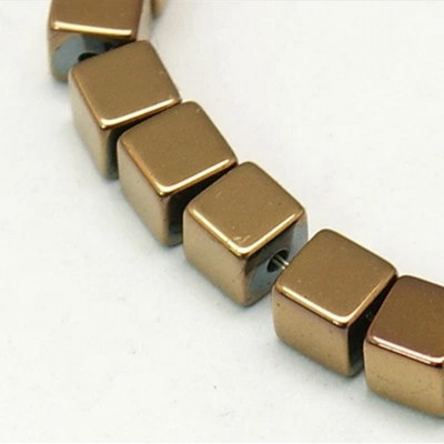 Cubo Di Ematite Misura 3 Mm, Foro 0,8 Mm, 39-40 Cm/filo - Foto 11