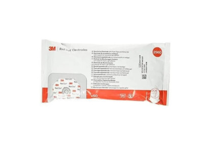 200 ECG EKG Snap Electrode 3M Red Dot Monitoring Tab Foam back Tape Sticky Gel