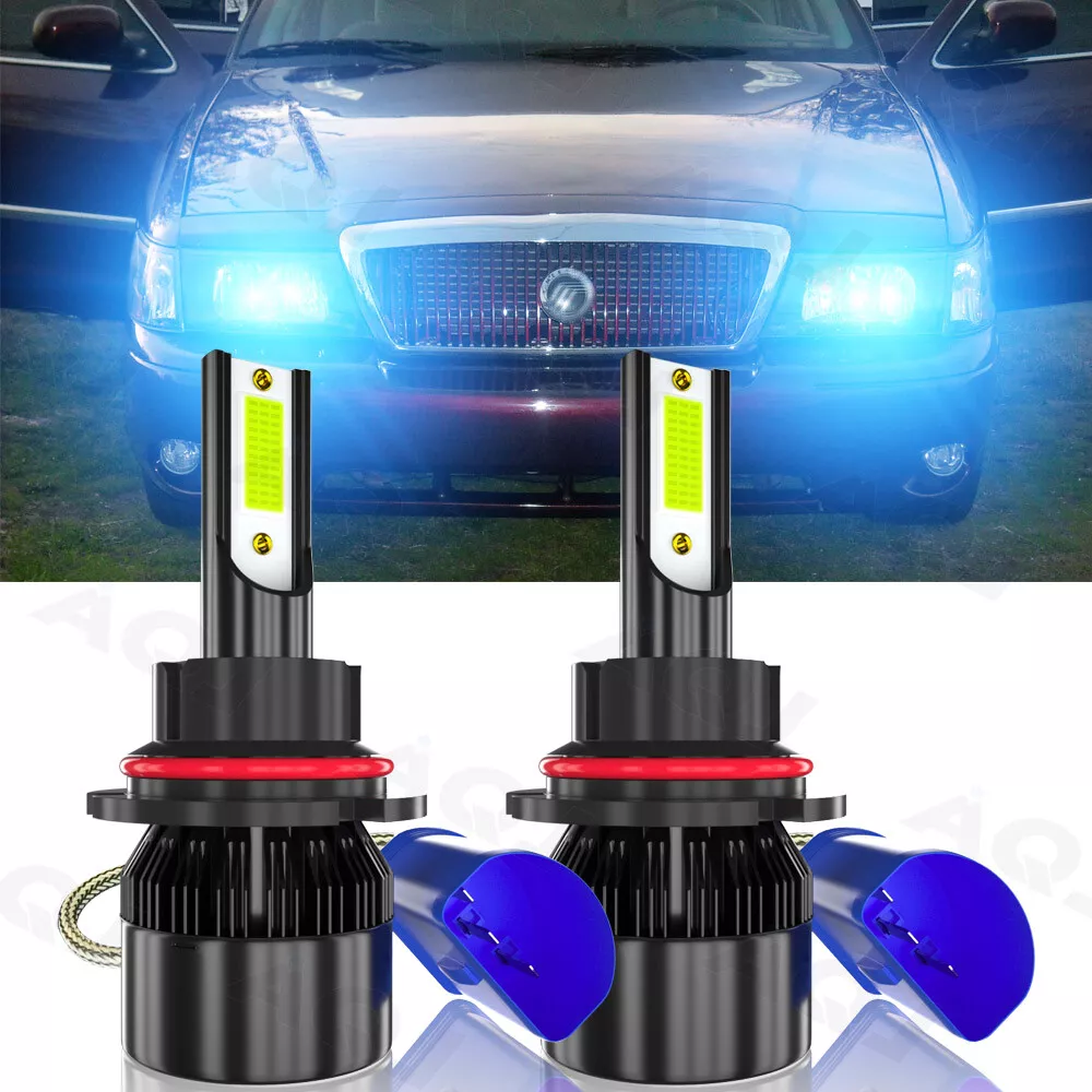 Ice blue 8000K HB5 LED Headlights LED Lights Bulbs Kit Hi Lo Beam Super Bright