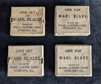 4 Boxes of Vintage WAHL & Andis Hair Clipper Blades ~ Barber Supply ~ 000