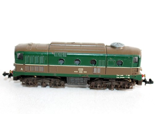 RARE LIMA MICROMODEL N 1/160 LOCOMOTIVE MOTRICE DIESEL D341 FS ITALIA FONCTIONNE - Foto 2 di 7