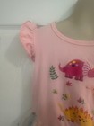 Girls Size 7-8 Pink Dinosaurs Pattern Sleeveless Dress With Net Overlay — photo 5