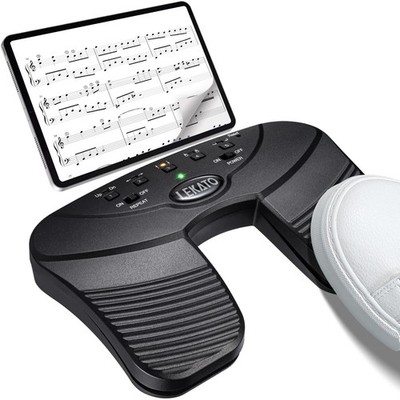 Bluetooth-Pedal zum Umblättern Page Turner Pedal für Tablets, Wiederaufladbar