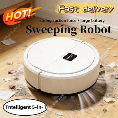 Mini Smart Kehrroboter Saugroboter 5-in-1 Silent Wischmop Staubsauger 2026