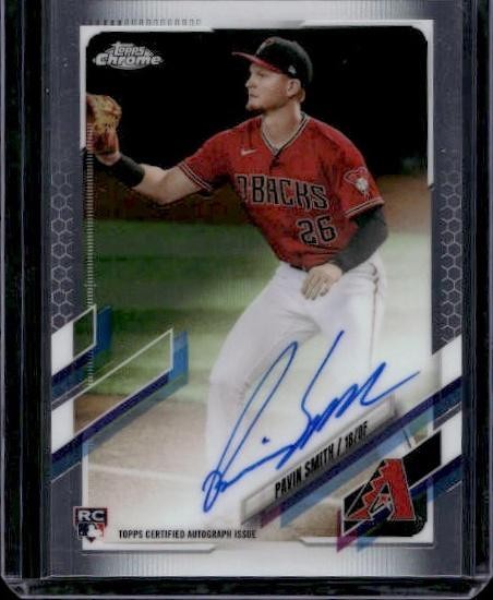 2021 Topps Chrome #RA-PS Pavin Smith Rookie Autographs