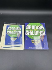 Spanish for Children Primer A Student Book, Answer Key Set Homeschool Read Desc