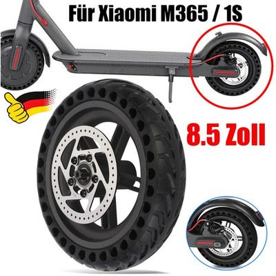 Für Xiaomi Mi M365 Pro/2 E-Scooter Hinterrad Vollgummi Reifen mit Felge 8,5 Zoll