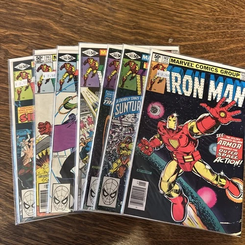 Iron Man Marvel 142-148 !!!!vintage !!! Complete Run. Read Description