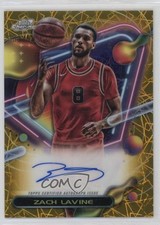 2023 Topps Cosmic Chrome Gold Interstellar Refractor 3/50 Zach LaVine Auto 7xr