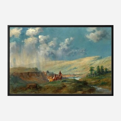 Edgar Samuel Paxson - After the Shower - Western Art Print on Paper or Canvas
