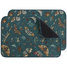 IEUUMLER Washable Pee Pads for Dogs, 2 Pack Insect Pattern Reusable Waterproof P