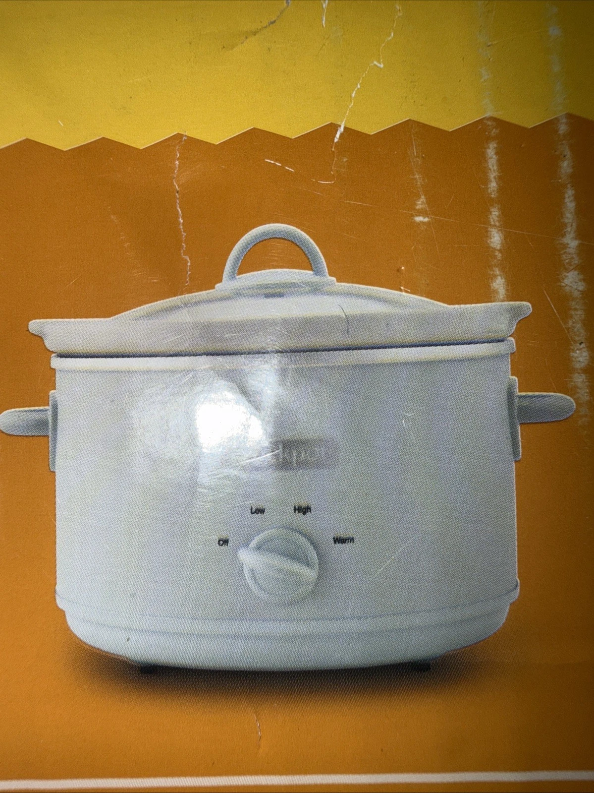 Crockpot 4.5 QT Slow Cooker 3 Heat Setting (box Miner Damage Pot New Never Used)