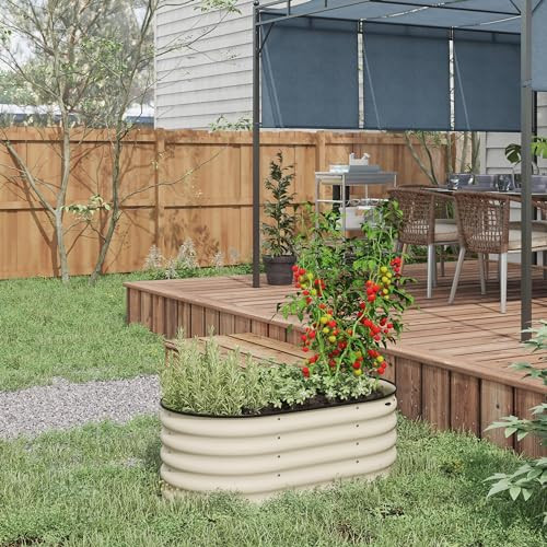 3.5' x 2' x 1.4' Galvanized Raised Garden Bed Kit, Outdoor Metal Elevated - Picture 3 of 8