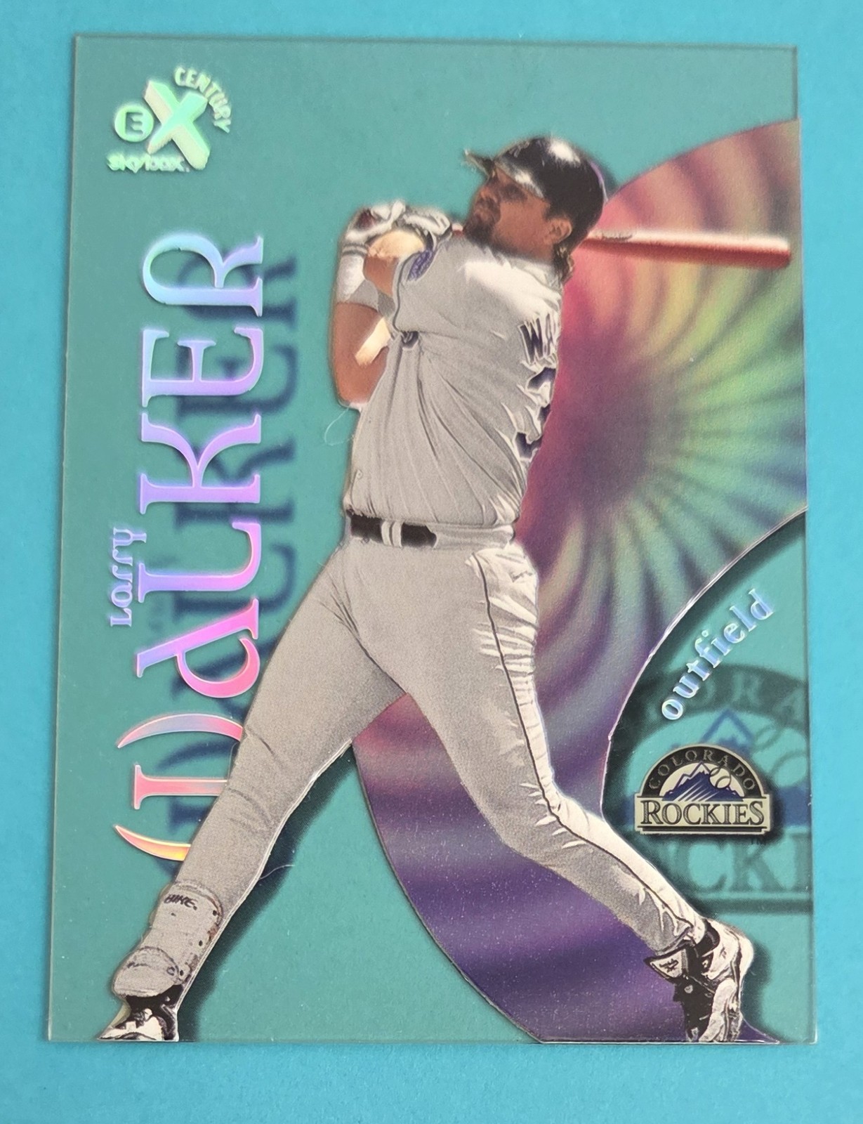 1999 SkyBox E-X Century #26 Larry Walker Colorado Rockies BASEBALL Card 8B