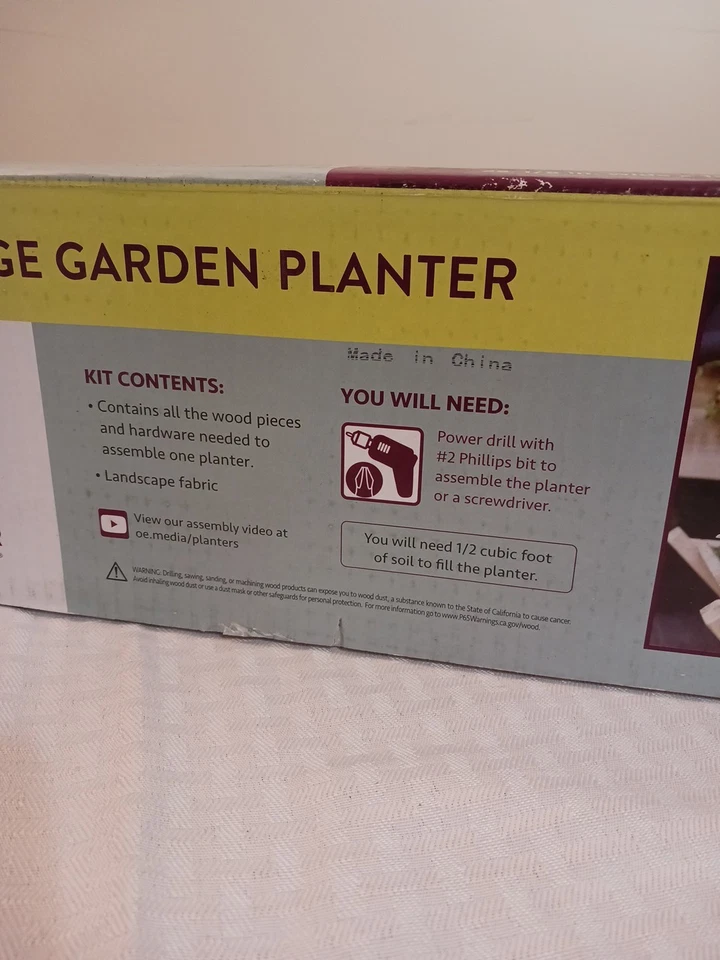Outdoor Essentials Cedar Wedge Garden Planter Growing Herbs Plants Flowers NIB - Image 3 of 4