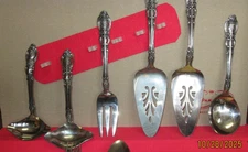 EVERBRITE PREMIER STAINLESS FLATWARE FOR 12 + SERVING PIECES VERY ORNATE 83 PC.