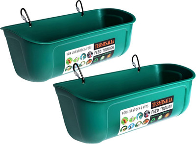 2 Pack Duck Chicken Feeder | Hanging Fence Feed Trough | Goose Turkey Water Trou