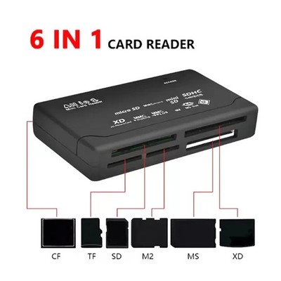 Usb 2.0 Mini Memory Card Reader, Multifunctional All In One Card Reader,, 480mbp