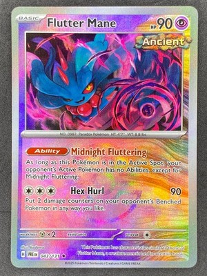 Pokémon Flutter Mane Poke Ball Reverse 043/131 PRE Prismatic Evolutions NM