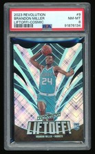 2023-24 PANINI REVOLUTION LIFTOFF! COSMIC #9 BRANDON MILLER ROOKIE RC /99 PSA 8