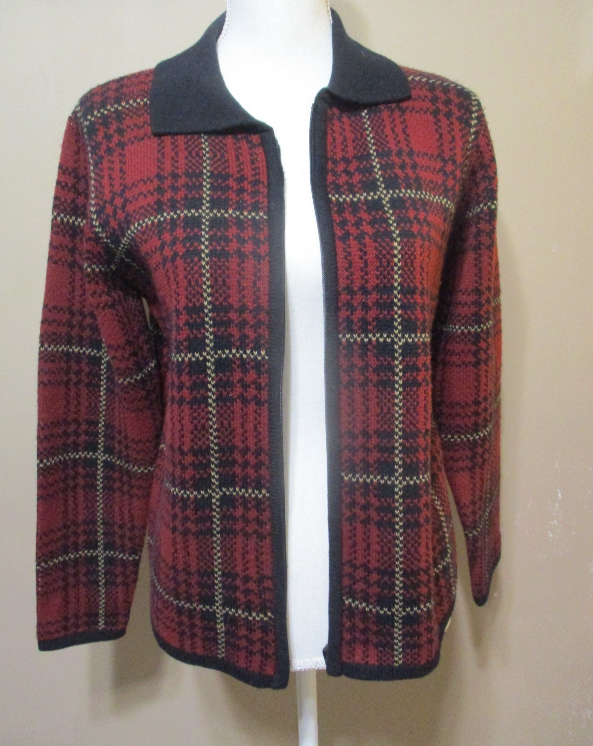 Classic Elements ~ Small Petite ~Full Zip ~Red/Bl… - image 2