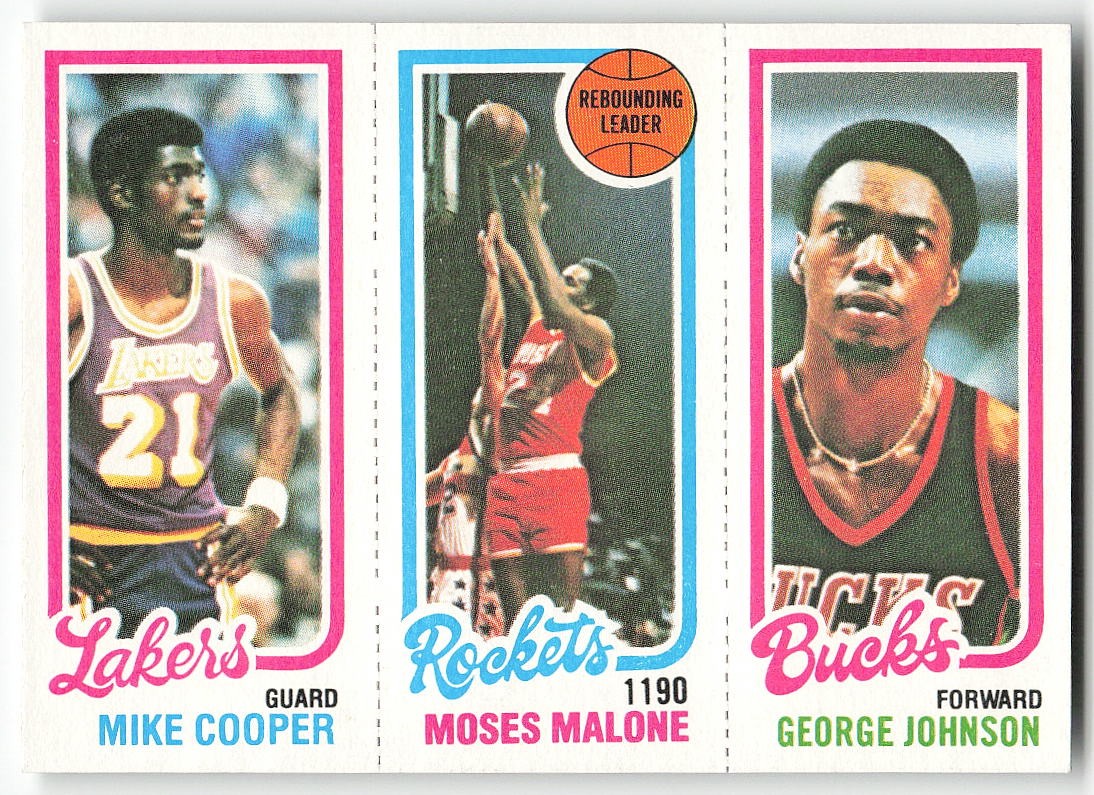 1980-81 Topps #103 / 137 / 148 Mike Cooper / Malone / Johnson BASKETBALL Lakers