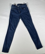 GAP 1969 Women?s Legging Jeans Size 29R Dark Blue Mid Rise Stretch Skinny Jeggin