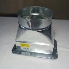 Master Flow RBF846  8"x 4"x 6" Register box with Flange  #0206