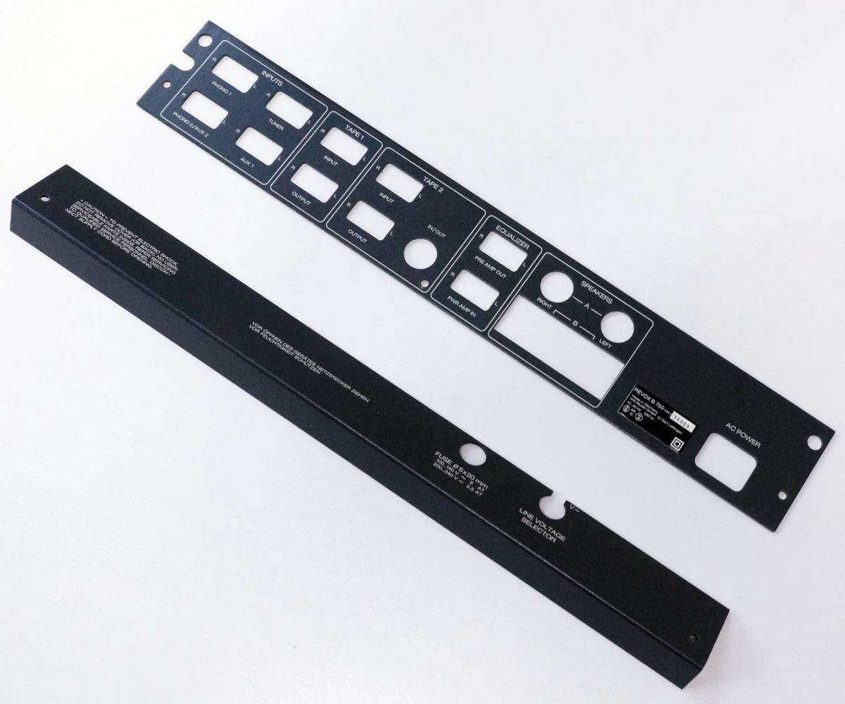 Revox B750 embellecedor trasero superior e inferior parte trasera