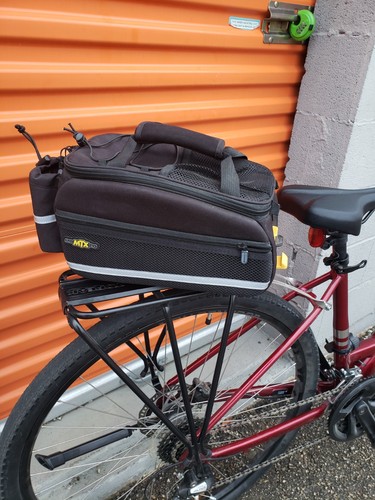 TOPEAK MTX EX TRUNK BAG REAR RACK BAG W/ QUICK TRACK 700c DISC ...