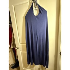 Old Navy - Navy Blue halter dress - built in bra sz 4XL