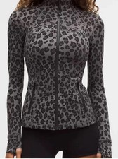 LULULEMON DEFINE Jacket Nulu True Leopard Black Multi size 6